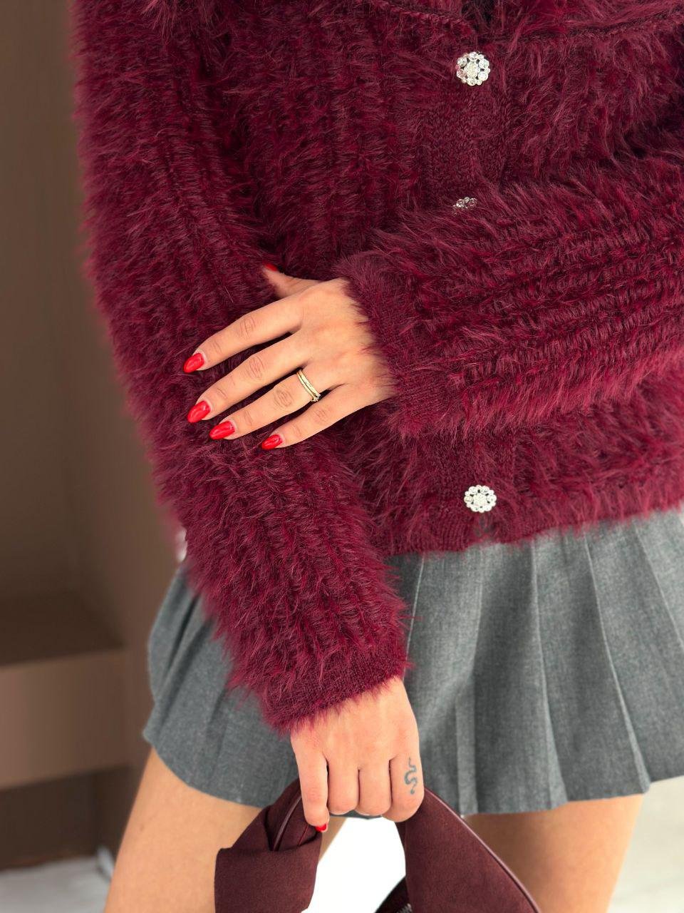 Soft Faux Fur Cardigan - 4