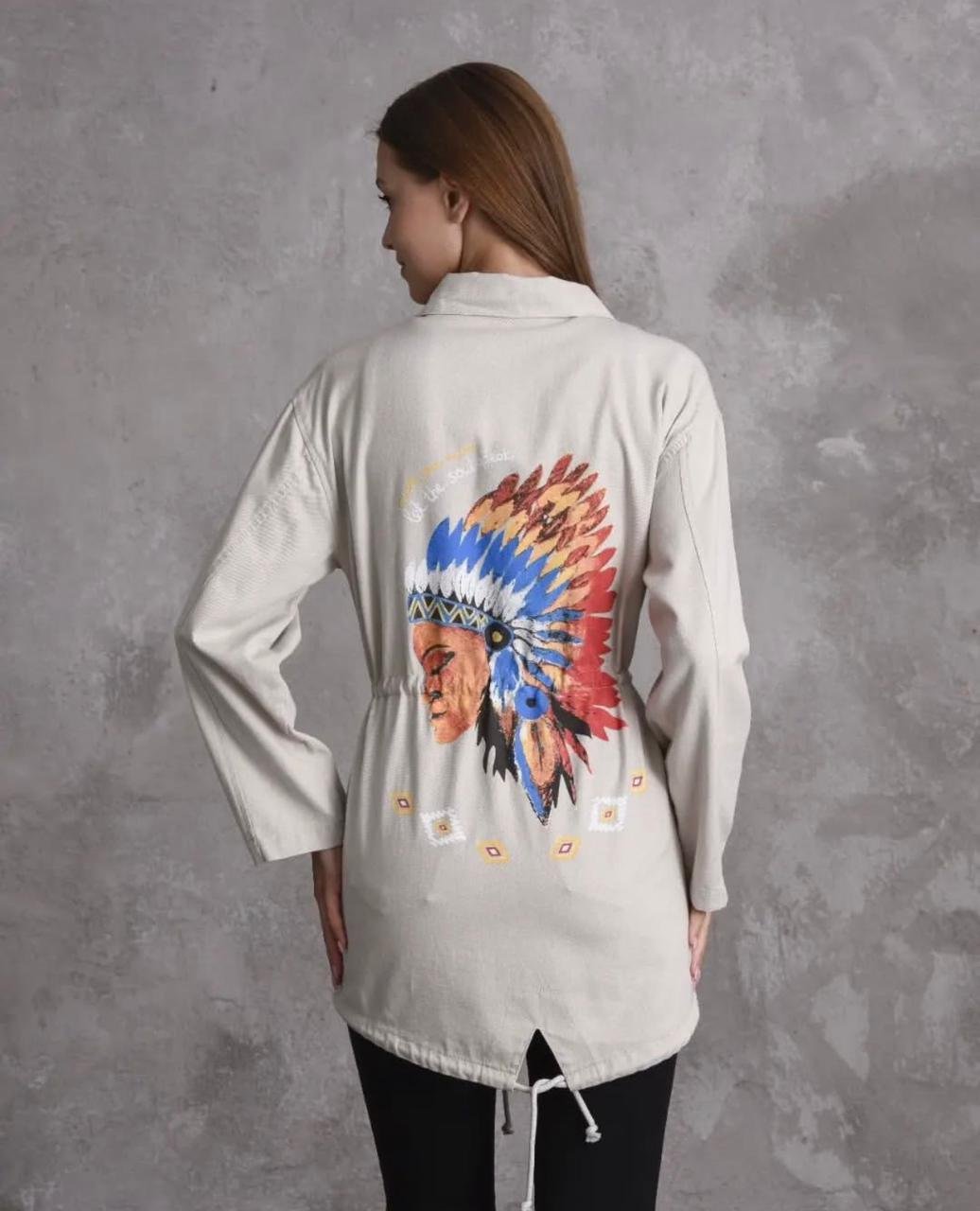 Longline Graphic jacket - 5