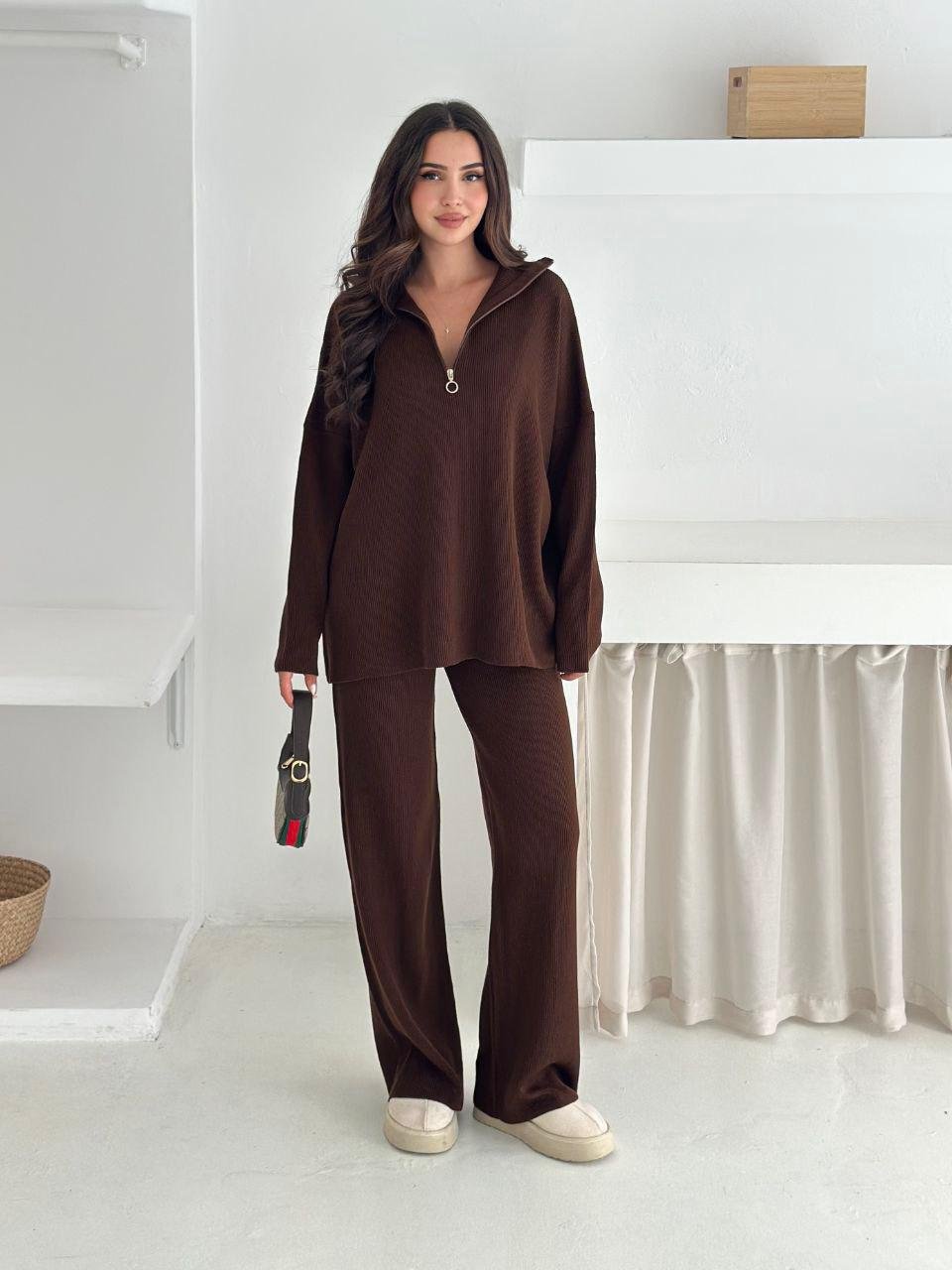 Zip-Neck Lounge Set - Brand Store