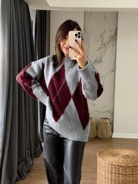 Pattern Knit Sweater - 3