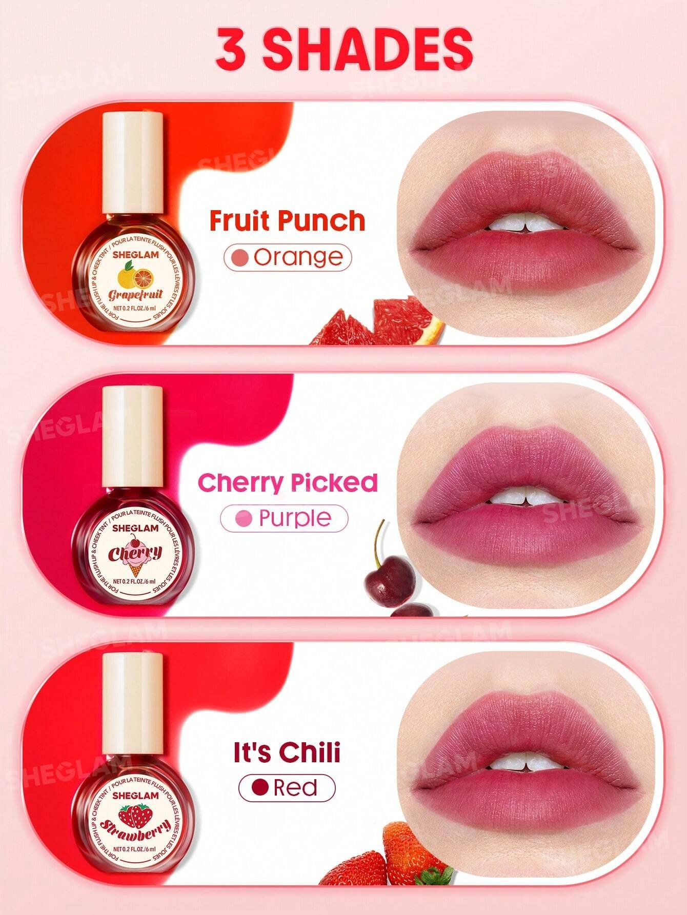For The Flush Lip & Cheek Tint - 3