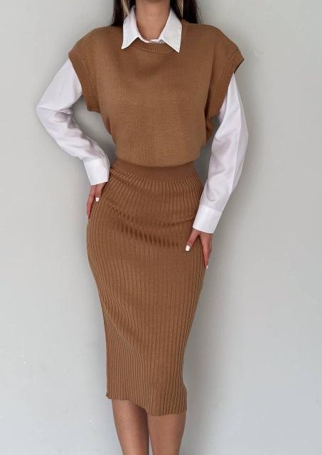 Classic Knit Layered Set - Brand Store