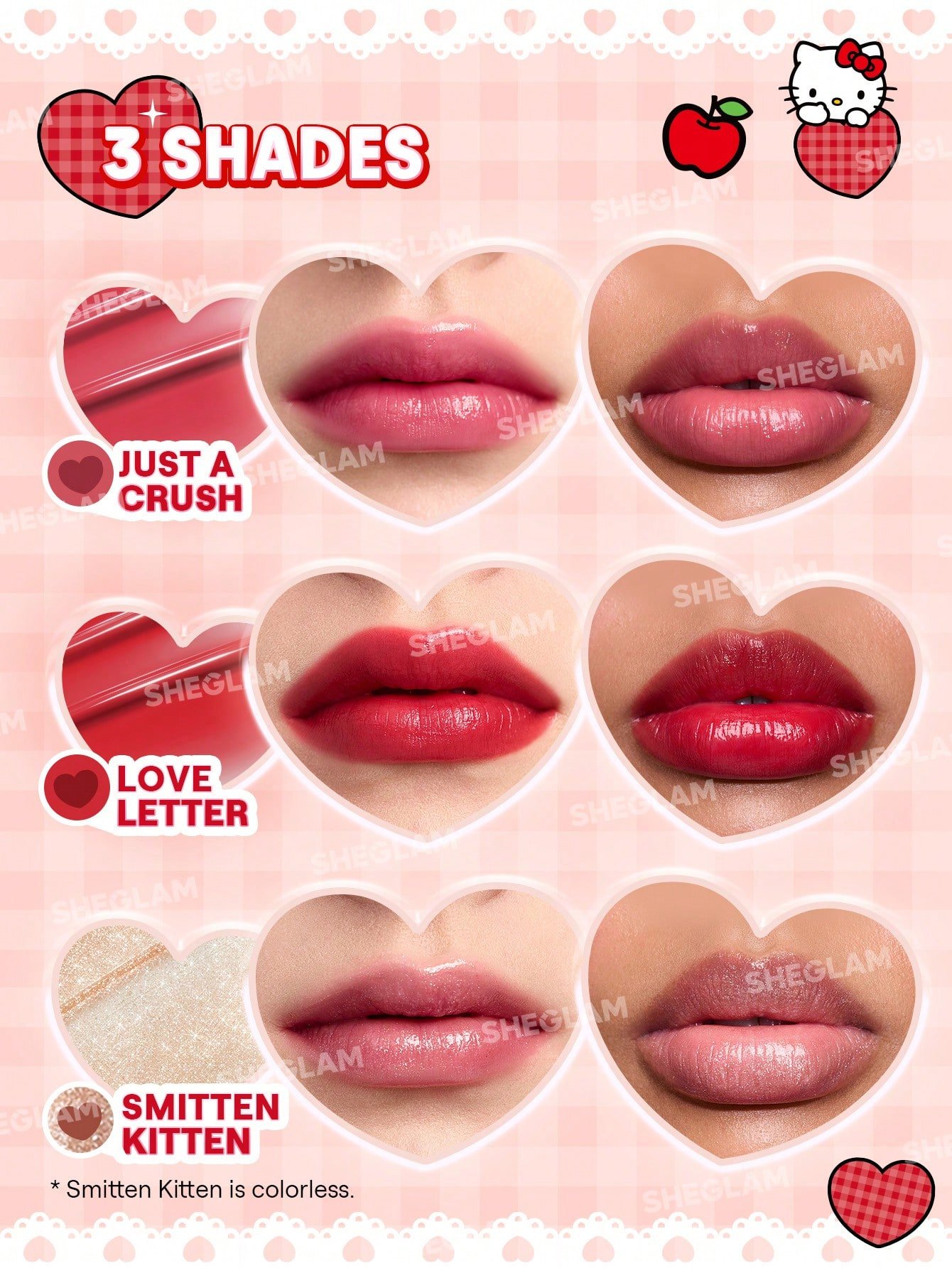 Hello Kitty｜SHEGLAM Be My Baby Hydrating Lipstick-Love Letter - 4