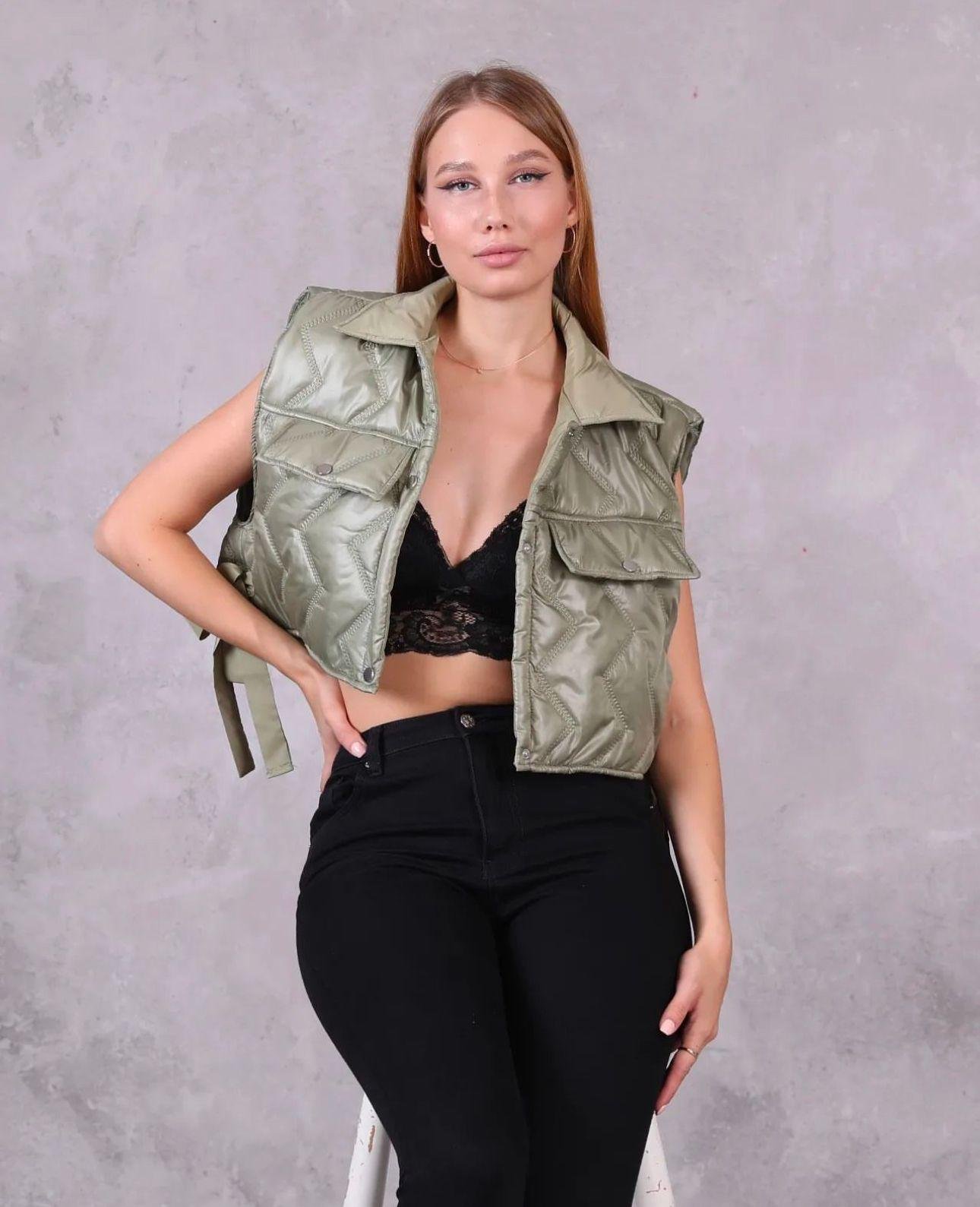 Cropped Utility Vest - 3