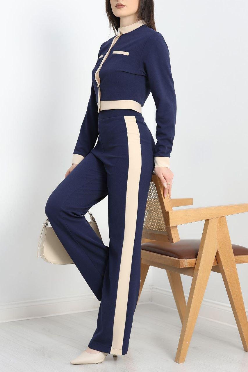 Contrasting Knit Co-ord Set - 7