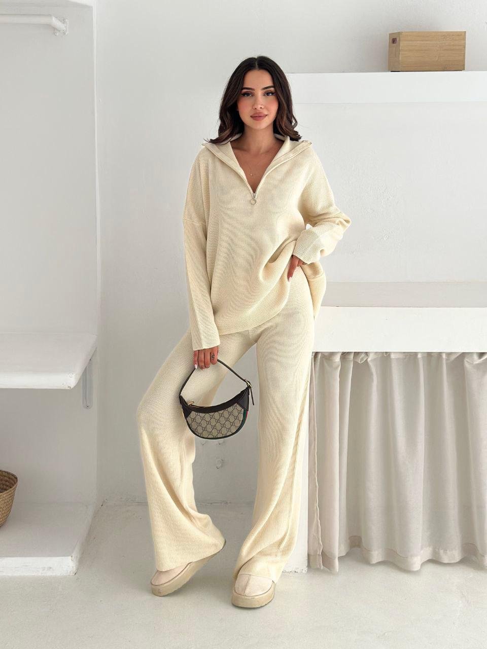 Zip-Neck Lounge Set - 6