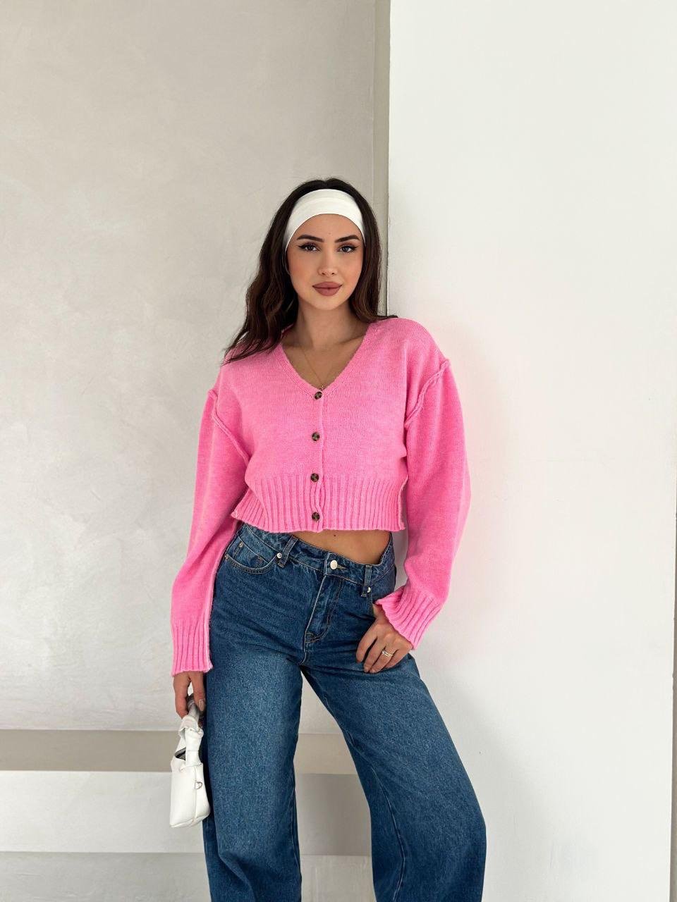 Graphic Knit Cardigan - 16