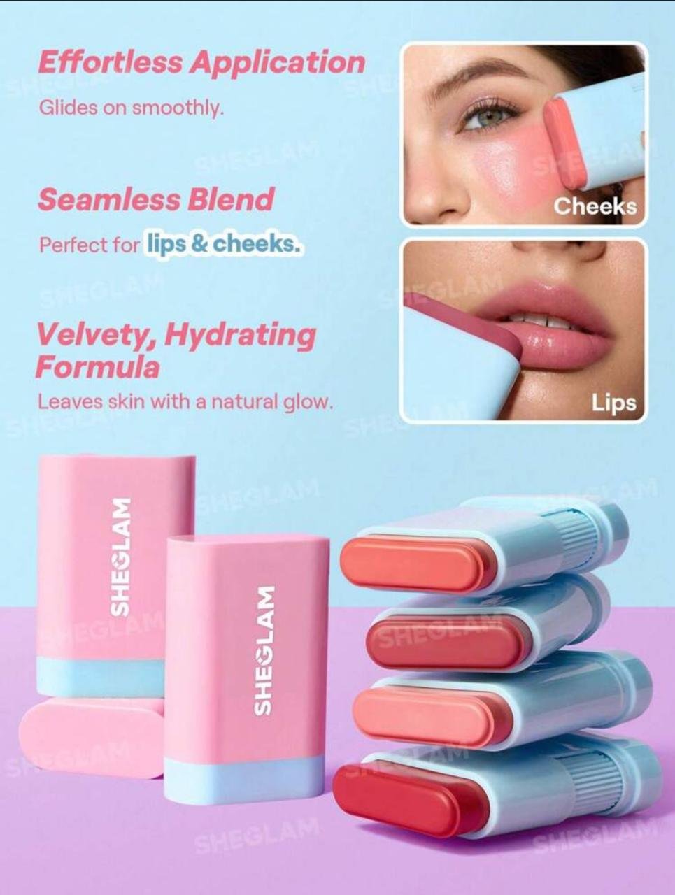 SHEGLAM Glass Glow Blush Stick - 4