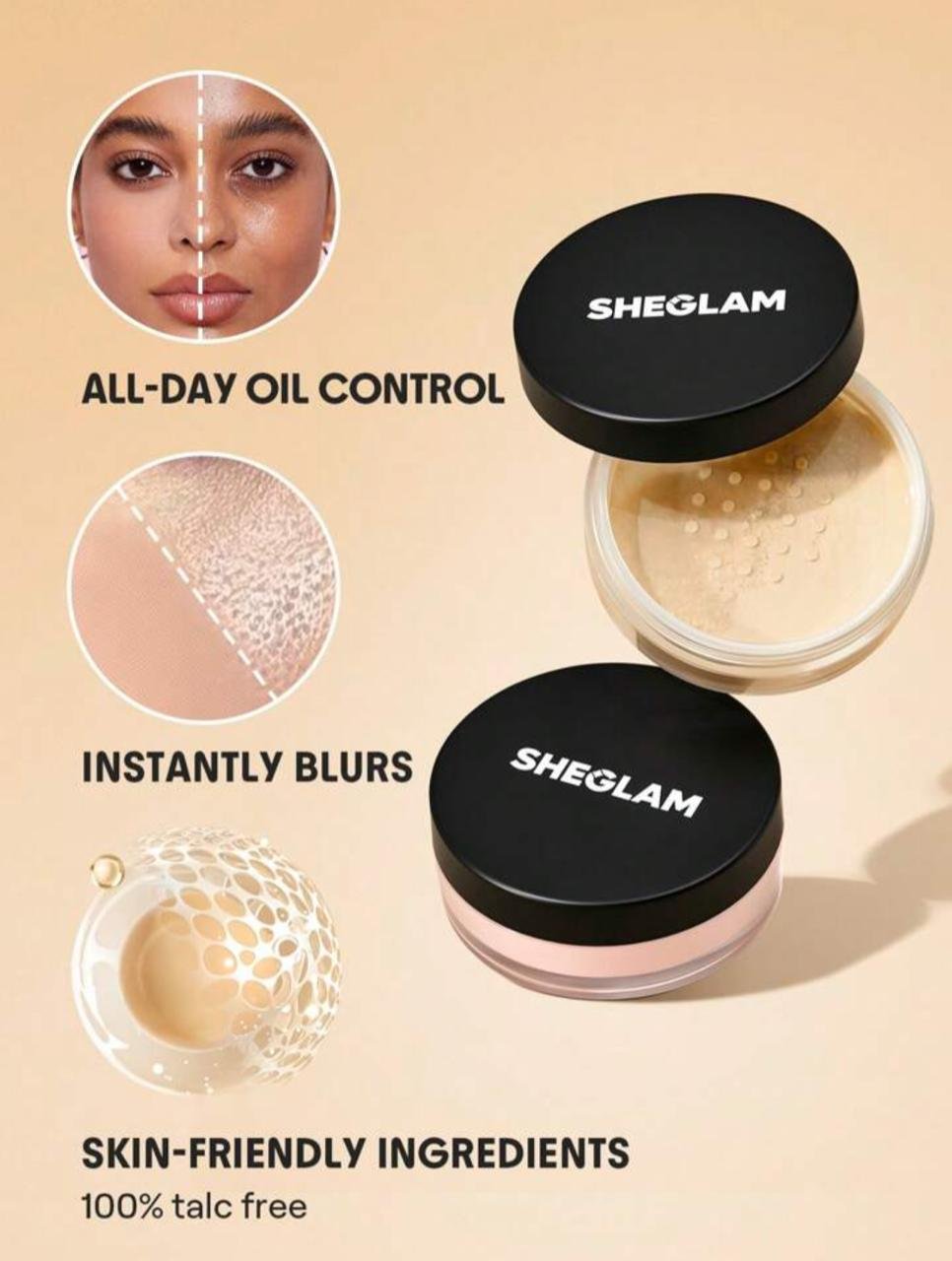 SHEGLAM Baked Glow Setting Powder - 4