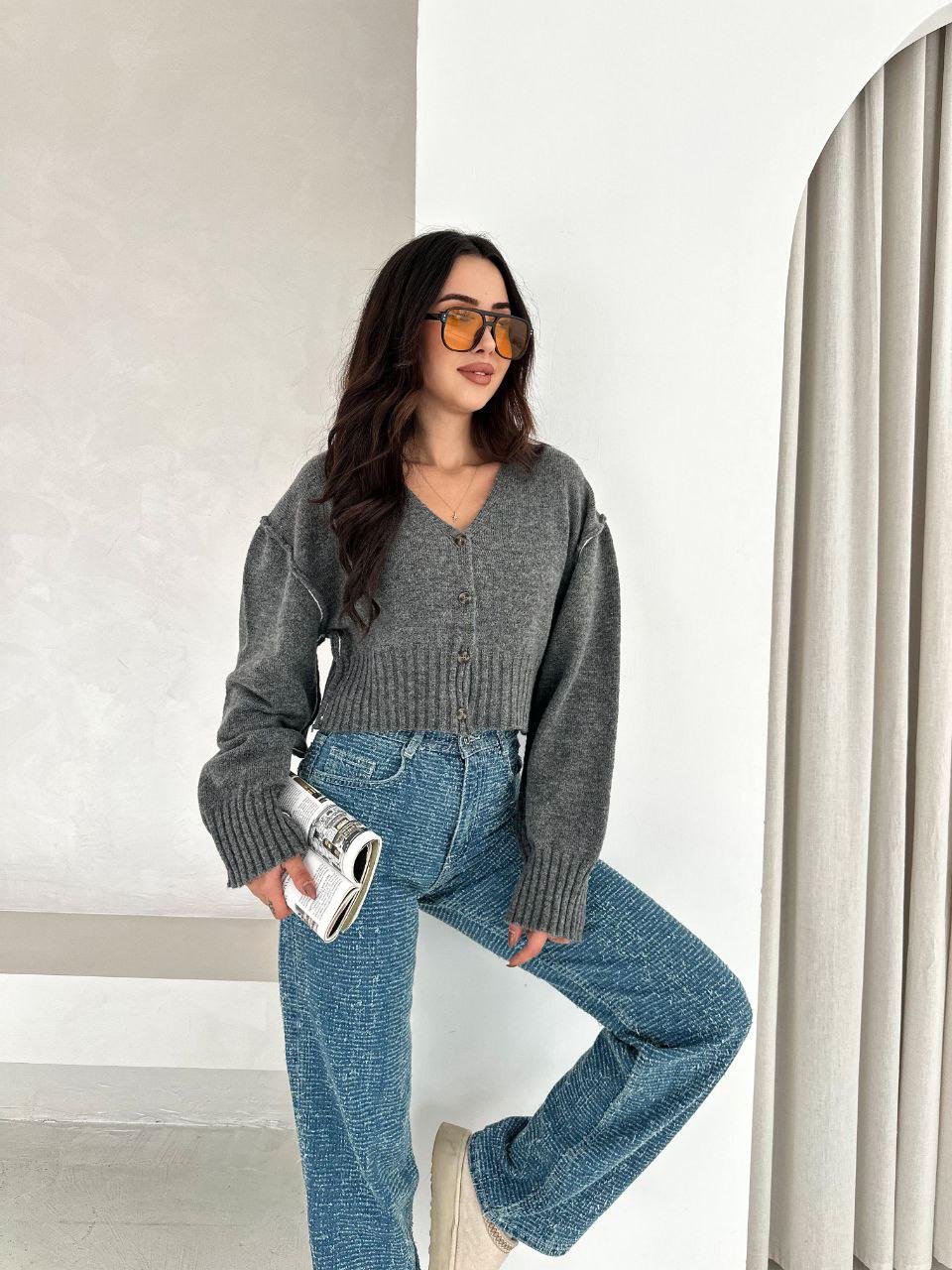 Graphic Knit Cardigan - 15