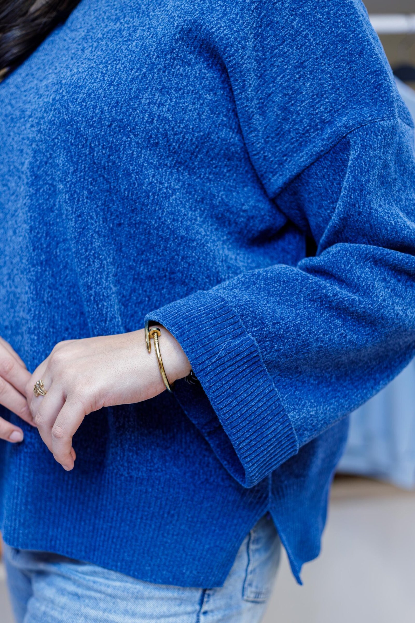 Soft Knit Long Sleeve Sweater - 5