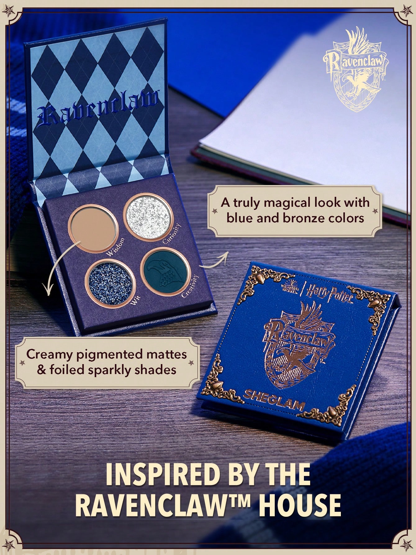 harry potter™ x sheglam ravenclaw™ house palette harry potter™ x sheglam ravenclaw™ house palette