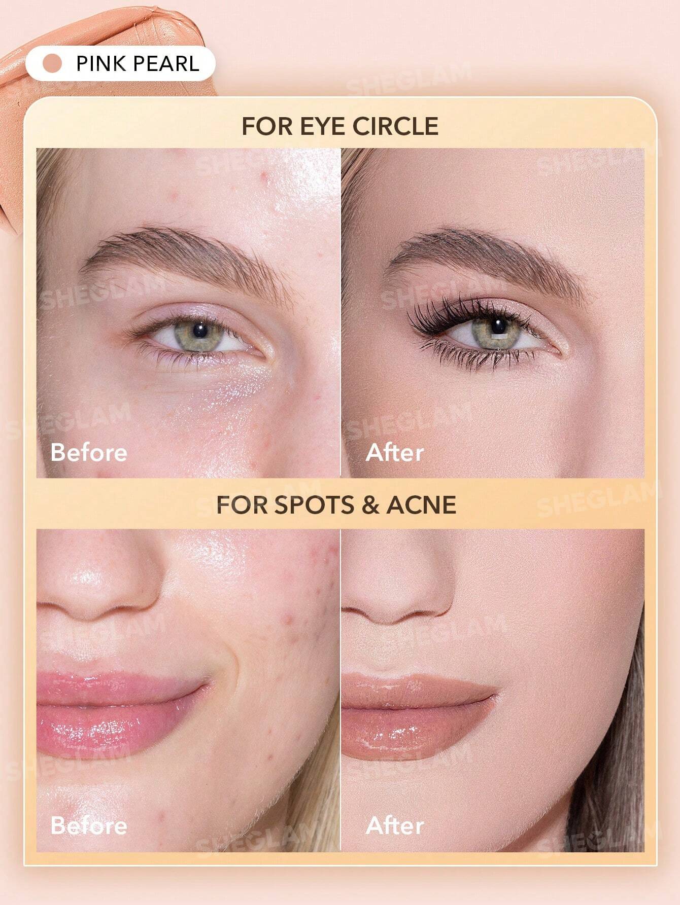 rapid retouch cream concealer pink pearl rapid retouch cream concealer pink pearl