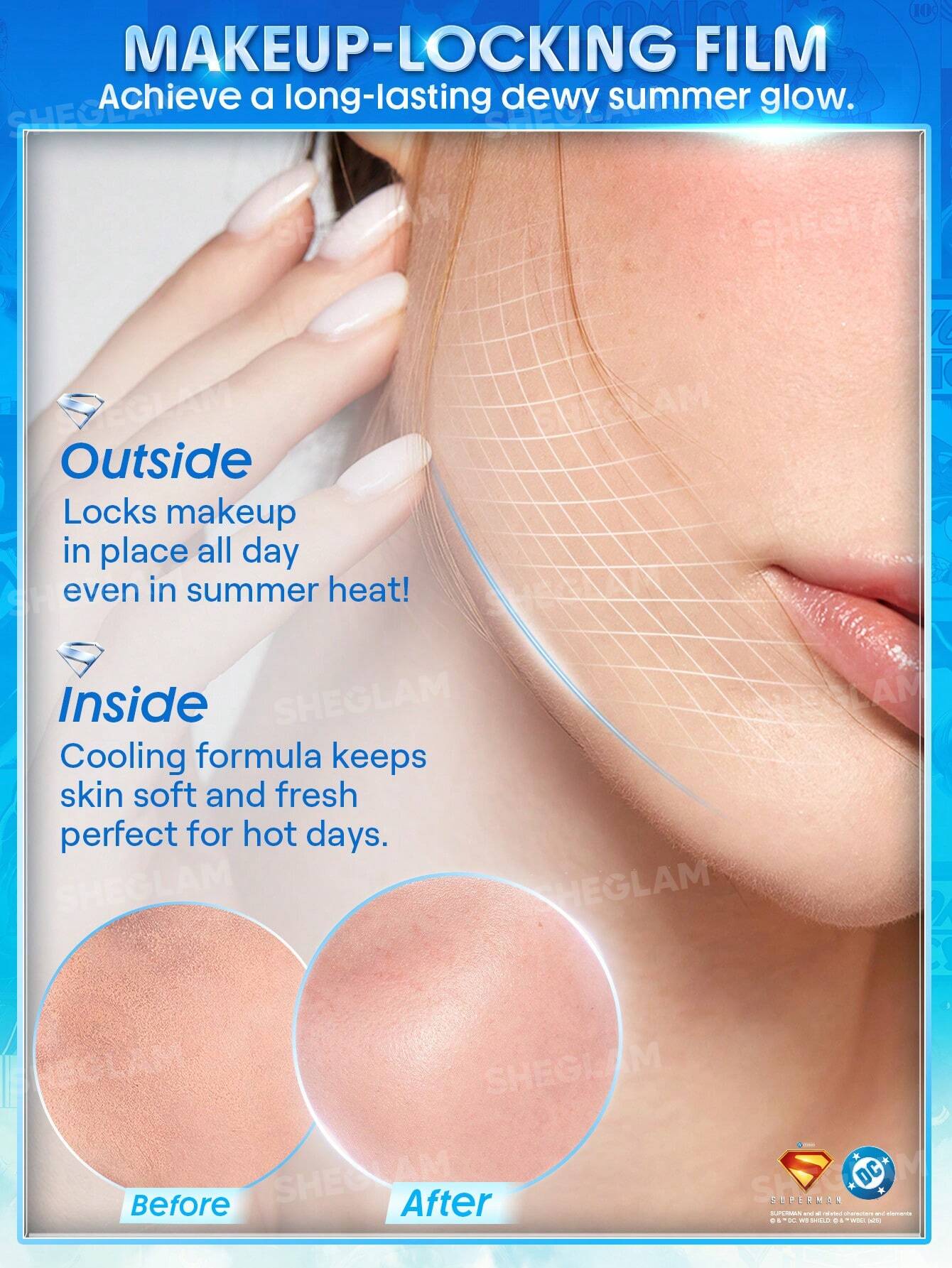 the superman | sheglam good grip cool soothing primer the superman | sheglam good grip cool soothing primer