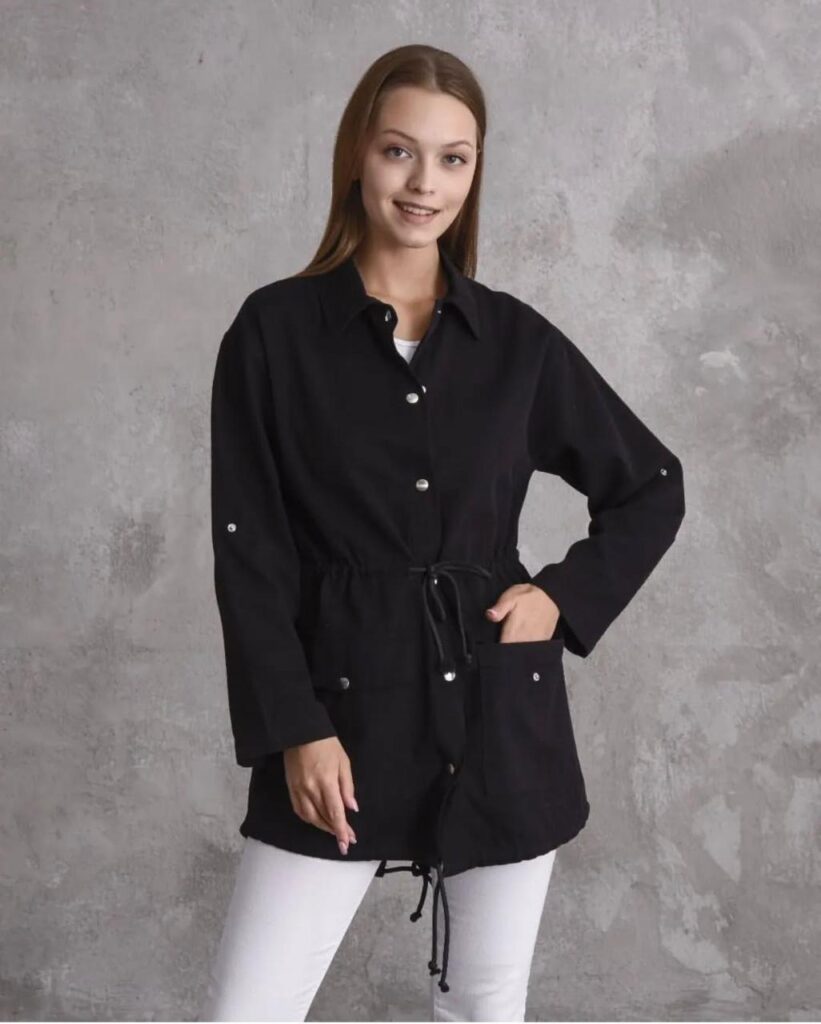 Longline Graphic jacket