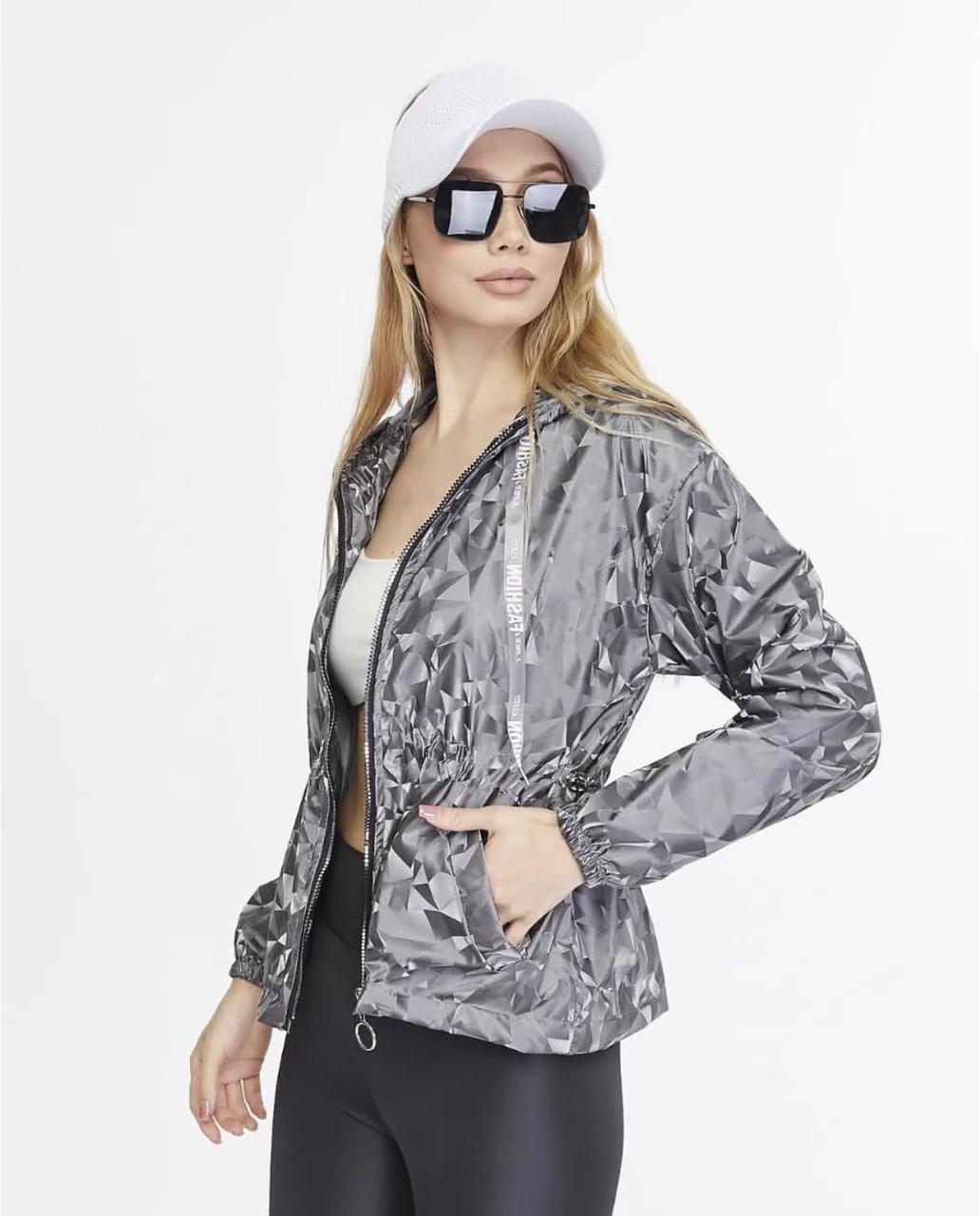 geometric zip up windbreaker geometric zip up windbreaker