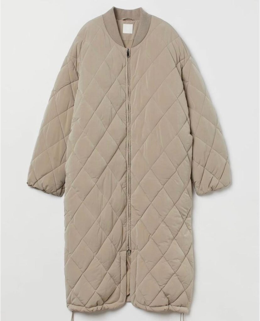 Maxi Quilted Bomber Coat