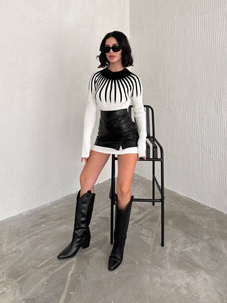 Linear Chic Dress