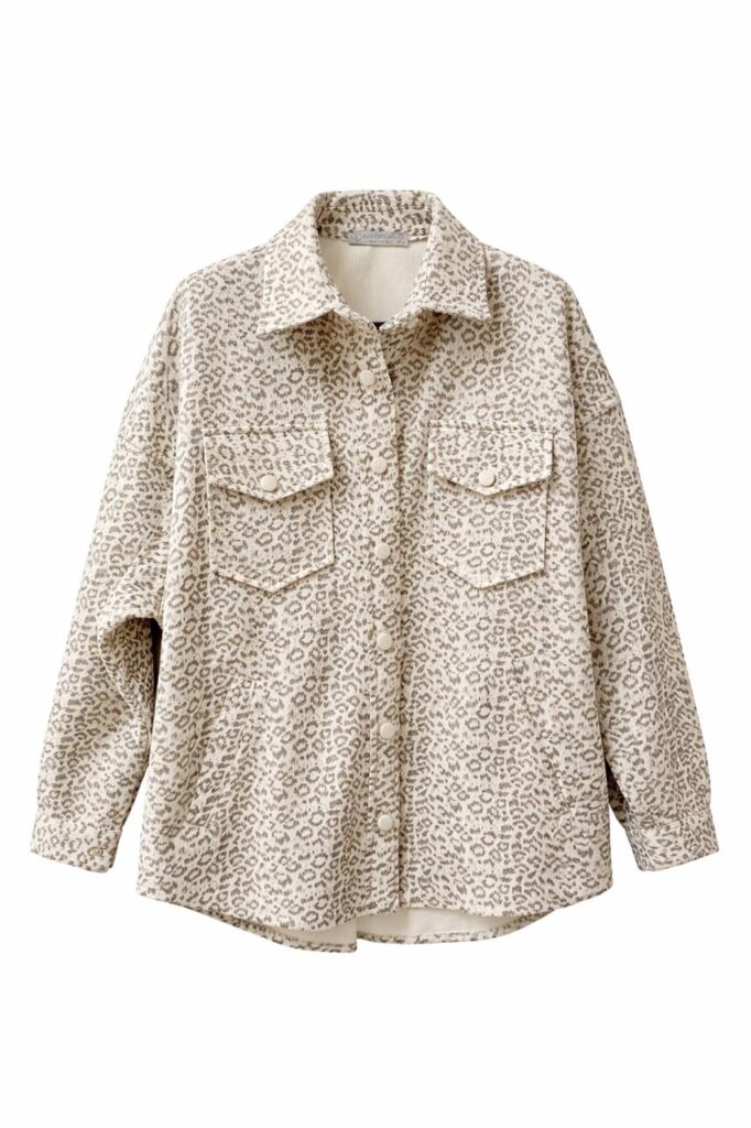 Tiger print Overshirt Jacket