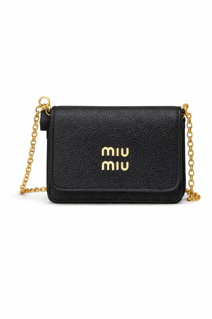 miu miu luxe mini chain crossbody