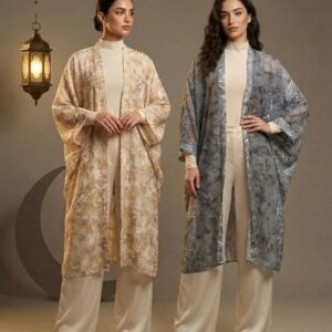 elegant printed qaftan